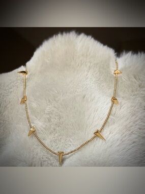 Juicy Couture Y2K Vintage Gold-Toned Spike Stud Necklace
